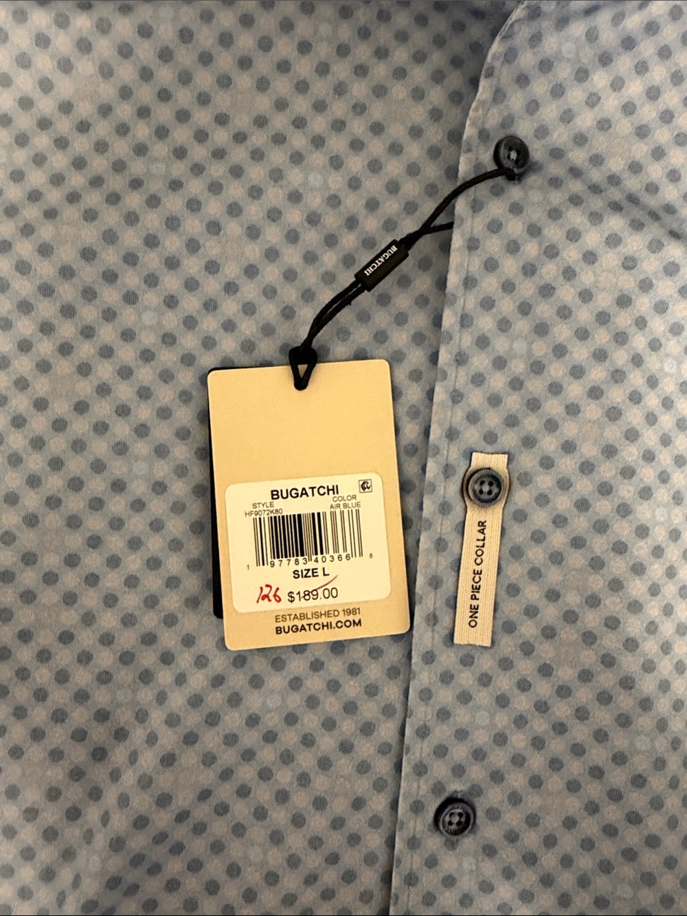 Bugatchi OoohCotton Dress Shirt - Picture 3 of 4